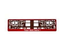 2x Portatarga Rosso Europeo