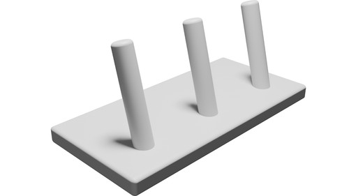 Supporto espositore triplo per - supporto,