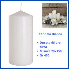 Candela bianca candele per