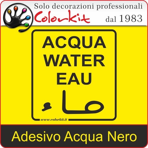 Adesivo acqua nero - adesivo, sfondo