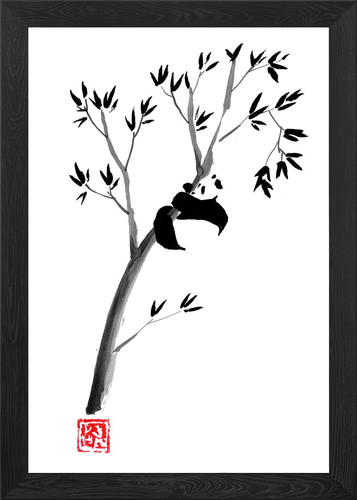 Panda nel suo - panda, albero