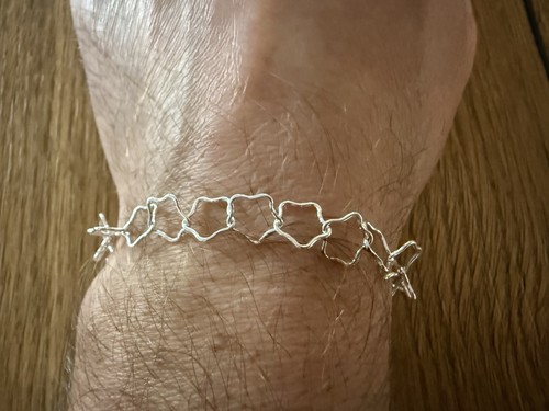 Bracciale fascia argento - bracciale,