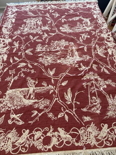Coperta vintage rosa francese