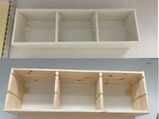 Ikea TROFAST Unità di stoccaggio giocattoli da parete piccole cose, pino, nero, bianco