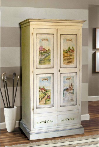 Armadio decorato stagioni - decorato,