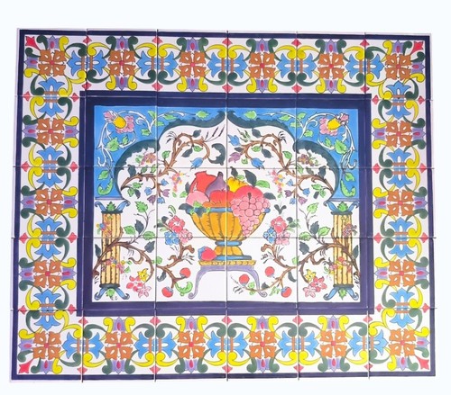 Quadro piastrelle dipinto a - quadro,