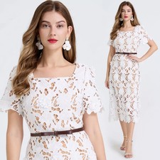 Vestito Bianco Elegante In