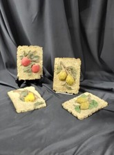 Set Of 4 Resin Fruit Tree