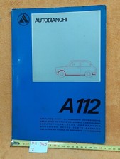 AUTOBIANCHI A112 -A112 ABARTH - CATALOGO PARTI RICAMBI CARROZZERIA - leggi tutto