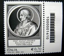 REPUBBLICA  2014  PAPA  ORMISDA  NUOVO  CON  VARIETA'  CODICE  A  BARRE   