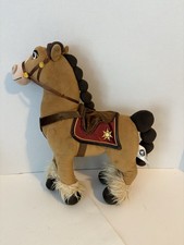 Peluche Disney Store Raperonzolo Serie Aggrovigliata FIDELLA Cavallo Marrone Pony Cassandra