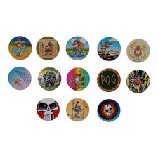 *HH* Lotto 13 World Pog Federation Serie 1 e 2 Animage Pogs Cards Card Dischetti