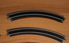 LIMA H0 1:87 SET 10 BINARI BINARIO CURVI ROTAIE TRENINO ELETTRICO TRENO