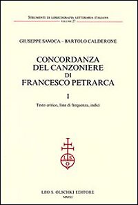 Concordanza del canzoniere - concordanza,