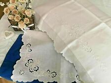 Lenzuolo puro lino 100% ricamo