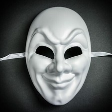 White jester joker - white, venetian