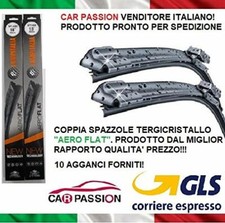 SPAZZOLE TERGICRISTALLO PER OPEL AGILA 2008-2015 55 40 CM ANTERIORI AERO FLAT