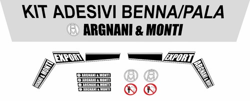 Kit adesivi decalcomania benna - adesivi,