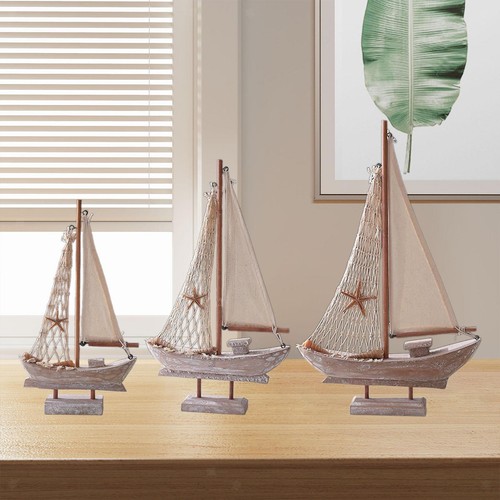 Barca vela legno modello - in,