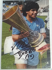 AUTOGRAPH DIEGO ARMANDO MARADONA FOTO HAND SIGNED MAGLIA NAPOLI SHIRT ARGENTINA