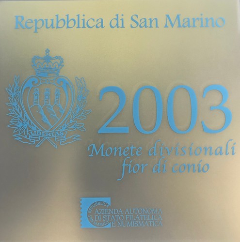 Cofanetto san marino bu - bu, 2003