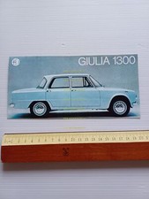 Alfa Romeo Giulia 1300 anni 60 depliant italiano originale