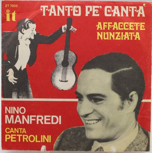 Disco giri tanto cantà - tanto, pe'