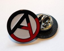 RED/BLACK ANARCHY PIN (MBA