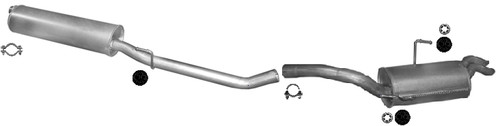 Silenziatore scarico fiat - scarico,