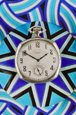 Elgin White Gold Plated Pocket