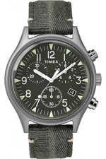 Orologio Timex Uomo MK1 Cronografo Cinturino Pelle | Impermeabile | TW2R68600