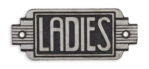 Insegna ghisa ladies - in,