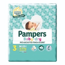   PAMPERS BABY DRY MIDI PZ.20