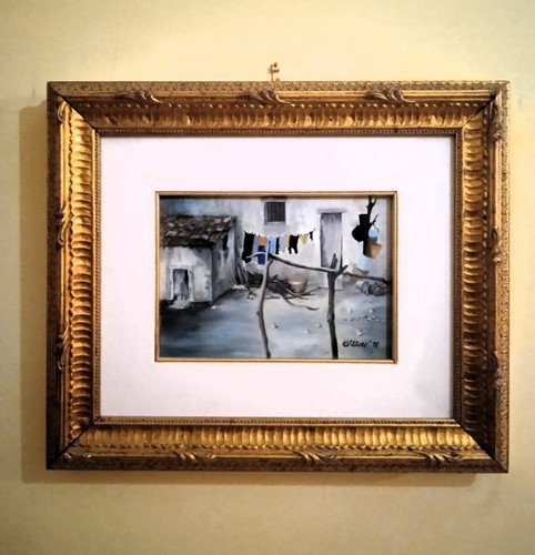 Quadro olio firmato - quadro,