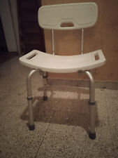 SEDILE SGABELLO PER DOCCIA CON SCHIENALE  ANZIANI DISABILI