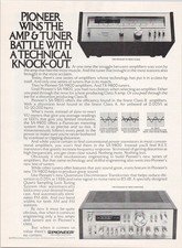 Pioneer SA-9800 Amplificatore TX-9800 Sintonizzatore Vintage 1980 Stampa Pubblicità