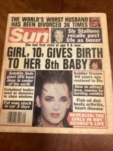 Sun tabloid magazine sept - sun,