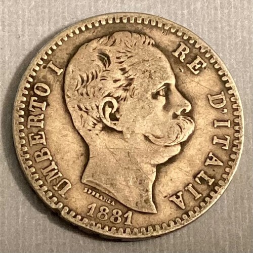 1881 italy two lire - italy,