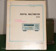 HP3478A Digital Multimeter Manual W/service and calibration complete like new