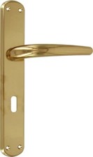 Maniglia Porta interna con Placca Moderno Q8/70 Lega Oro Torino Forme 8/70 L01
