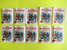 # 10x MAZINGA Z ADESIVI BUSTINE FIGURINE GADGET MAZINGER 1980 SIGILLATE rare !!e
