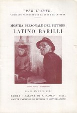 LT- MOSTRA PERSONALE LATINO BARILLI PARMA ELENCO DIPINTI----- 1951- S- ZDS532