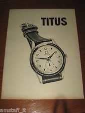 *146=TITUS OROLOGIO WATCH=ANNI '50=PUBBLICITA'=ADVERTISING=WERBUNG=