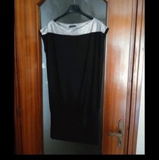 Vestito estivo nero e argento donna