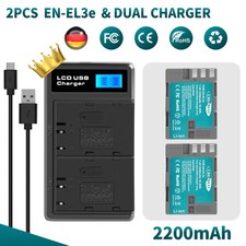 Batteria 2x 2.2AH EN-EL3e per