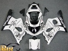 CARENE ABS SUZUKI GSX R 1000 2000-2002 DESIGN CORONA BIANCO STAMPO AD INIEZIONE