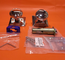 Emtek 8261NWUS26 Norwich Privacy Door Knob With Wilshire Rosette Polished Chrome