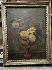 Antico Dipinto Olio Su Tela