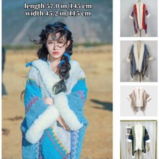 Donna Stile Etnico Mantello