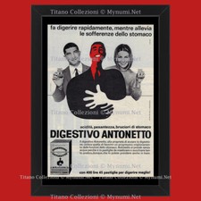 Anni ' 60  * Pubblicità Originale "Antonetto - STUDIO TESTA, Digestivo, Rosso" C